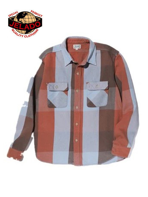 JELADO（ジェラード） 】 ヘビーチェックネルシャツ [ ショート丈