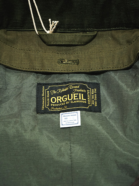 ORGUEIL（オルゲイユ） 】 パラフィンダックワークコート [ LONG WORK