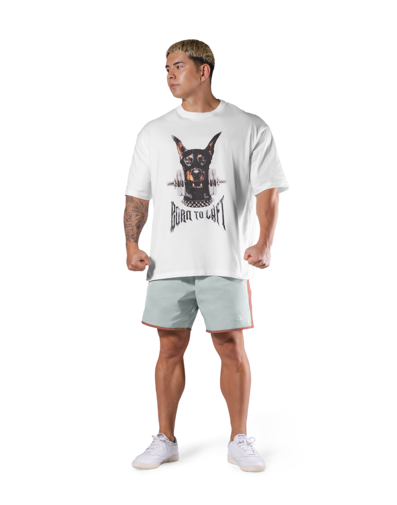 Dog Graphic Vintage Big T-Shirt - White – LÝFT