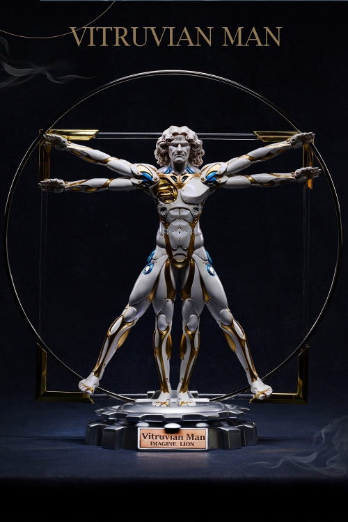 ウィトルウィウス的人体 塗装済み完成品 ブルー ver