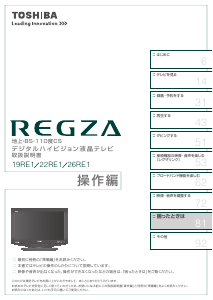 説明書 東芝 32A900S Regza 液晶テレビ