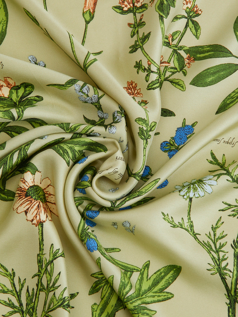 シルクスカーフ65＞ アンティークフラワー – manipuri