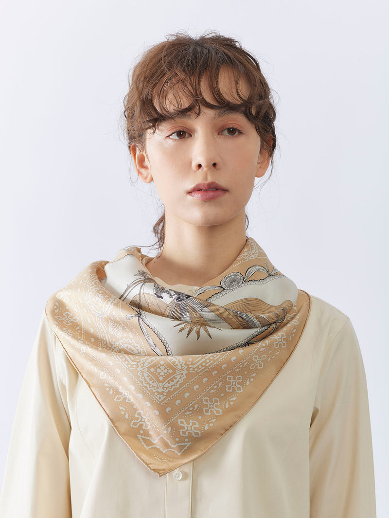 シルクスカーフ65＞ バンダナ気球 – manipuri