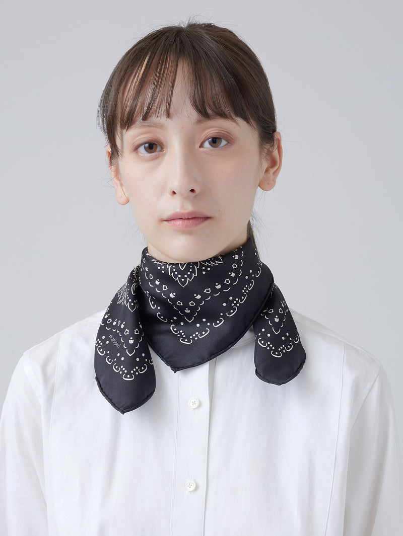 シルクスカーフ65＞ ペイズリーバンダナ – manipuri