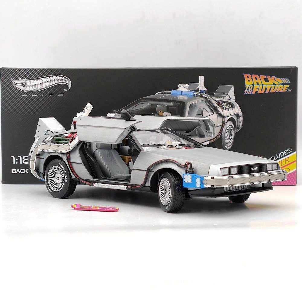 Hot Wheels ELITE Back To The Future Time Machine with Mr. Fusion