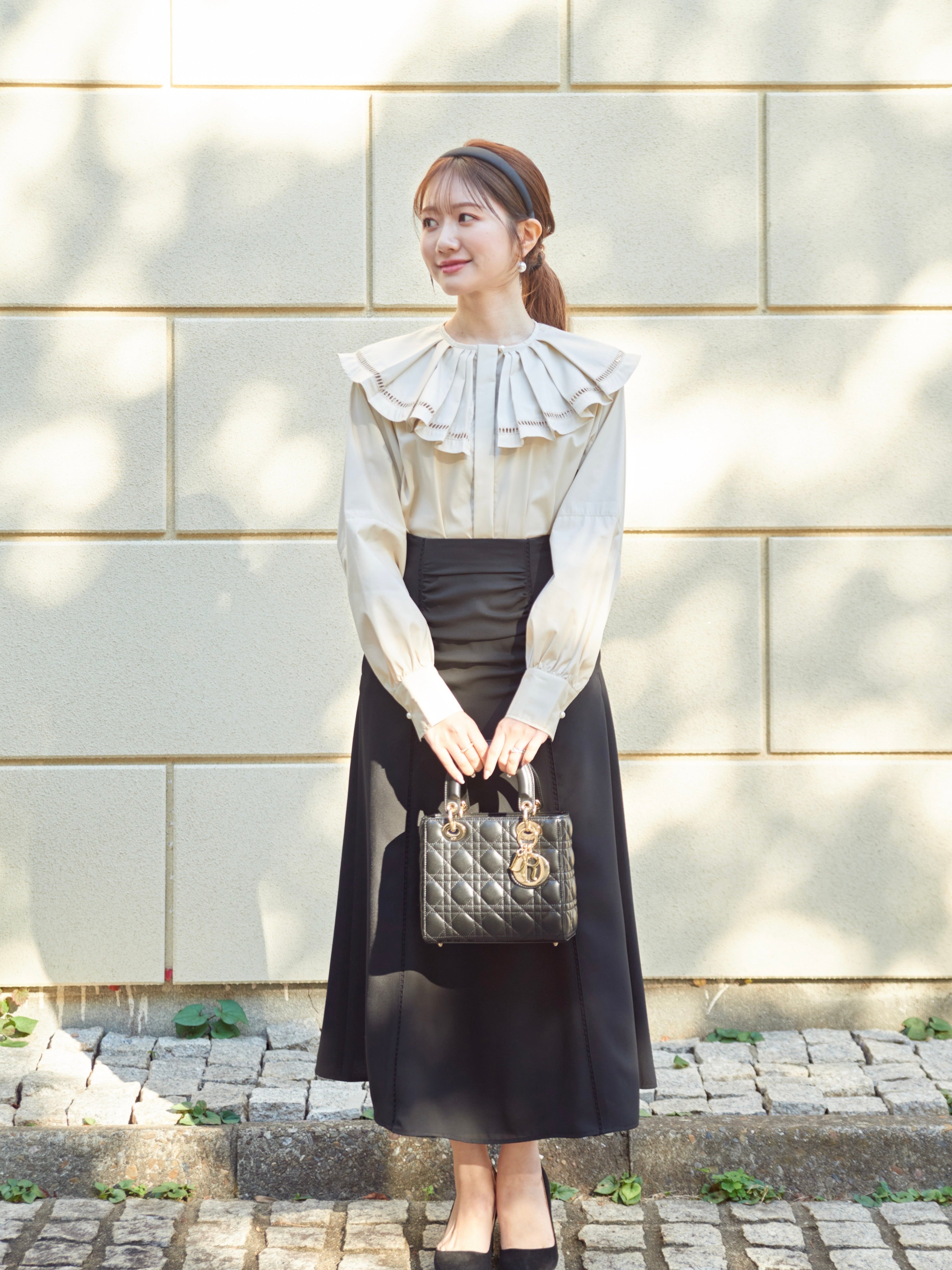 ハシゴレースAラインスカート – Maison Echelle