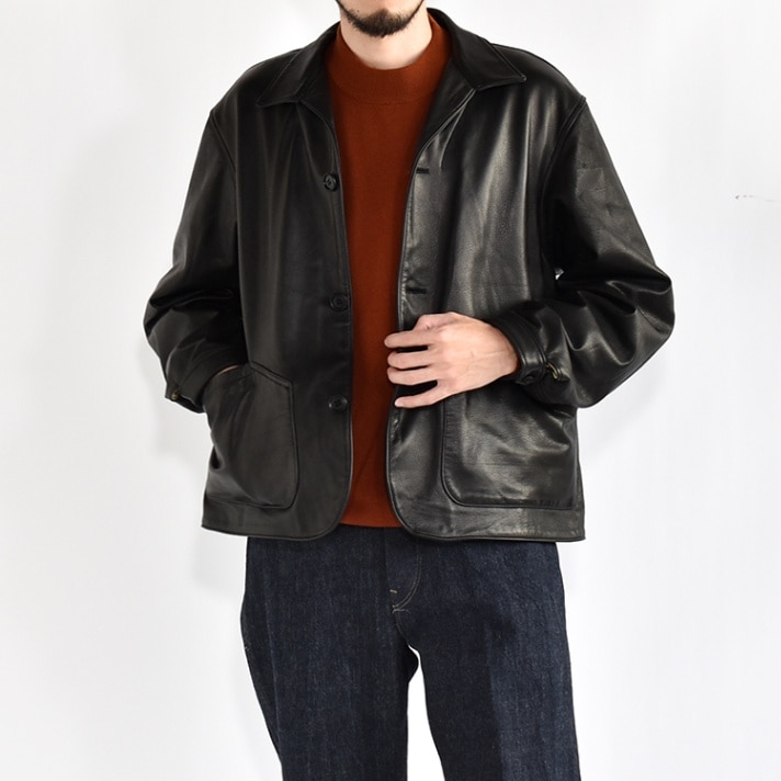 PMAS-OT02]PHIGVEL(フィグベル) Leather Field Jacket(レザー