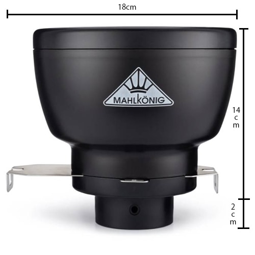 MAHLKONIG マルケニッヒ EK43S用 ショートホッパー 250g ブラック