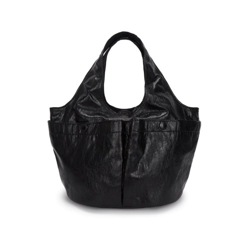 MATIN KIM 新作 トートバッグ DOUBLE POCKET WRINKLE TOTE BAG IN