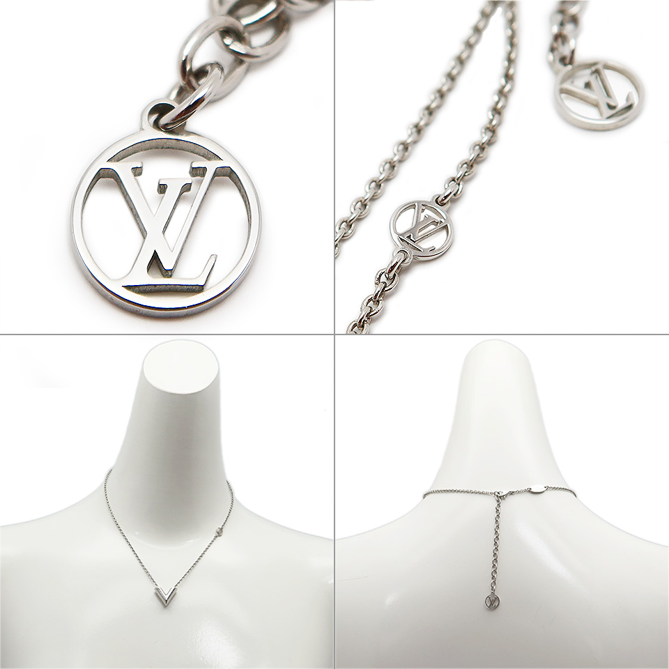ルイ・ヴィトン ネックレス・エセンシャルV M63197 メタル シルバー