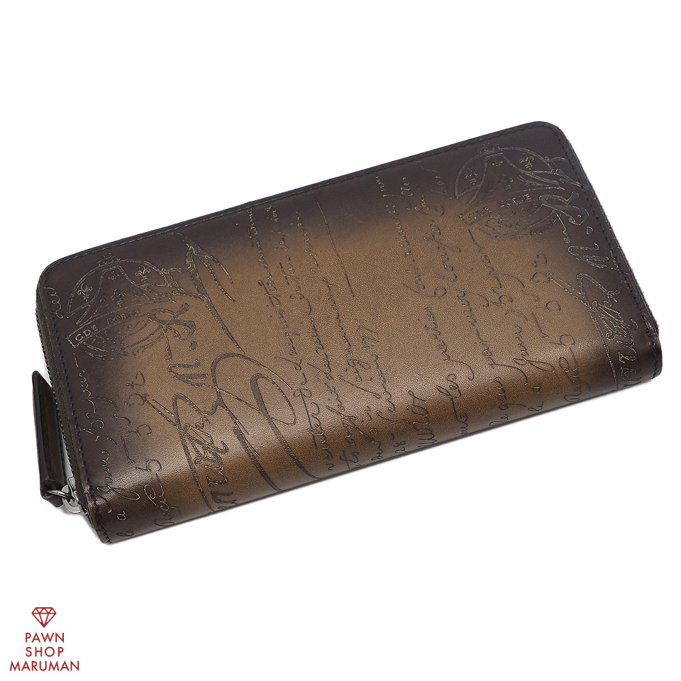 ベルルッティ イタウバ ネオ スクリットレザー ラウンドファスナー長