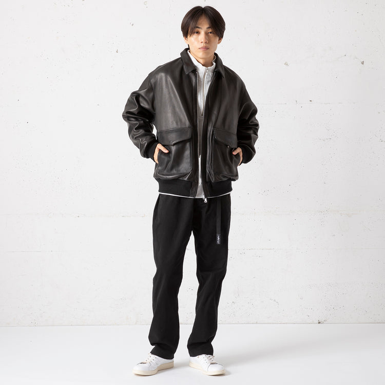 FIDELITY | フィデリティ LAMB LEATHER A-2 JKT