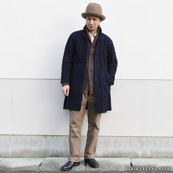DjangoAtour “classic farmers indigo coat” | MASUYA