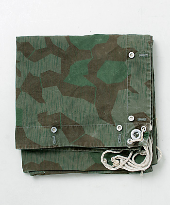 スイス軍 WWII スプリンターカモ・シェルターハーフ(個人用携帯天幕