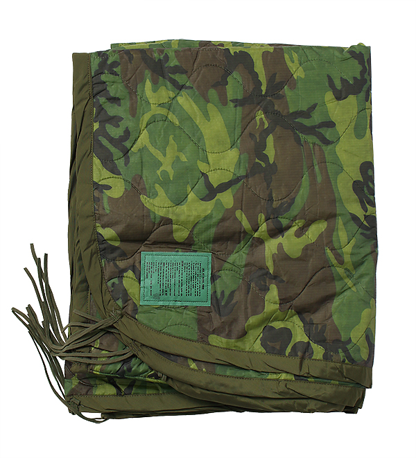 US(米軍) NAM戦同型 カモポンチョライナー(DLA-81年)/実物・未使用