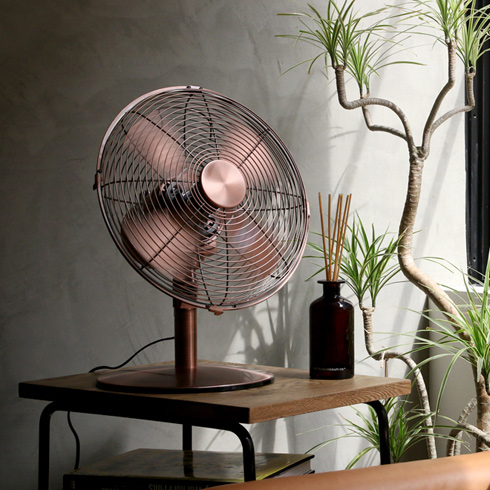 ドウシシャ メタル扇風機 卓上型 レトロデザイン ドウシシャ メタル