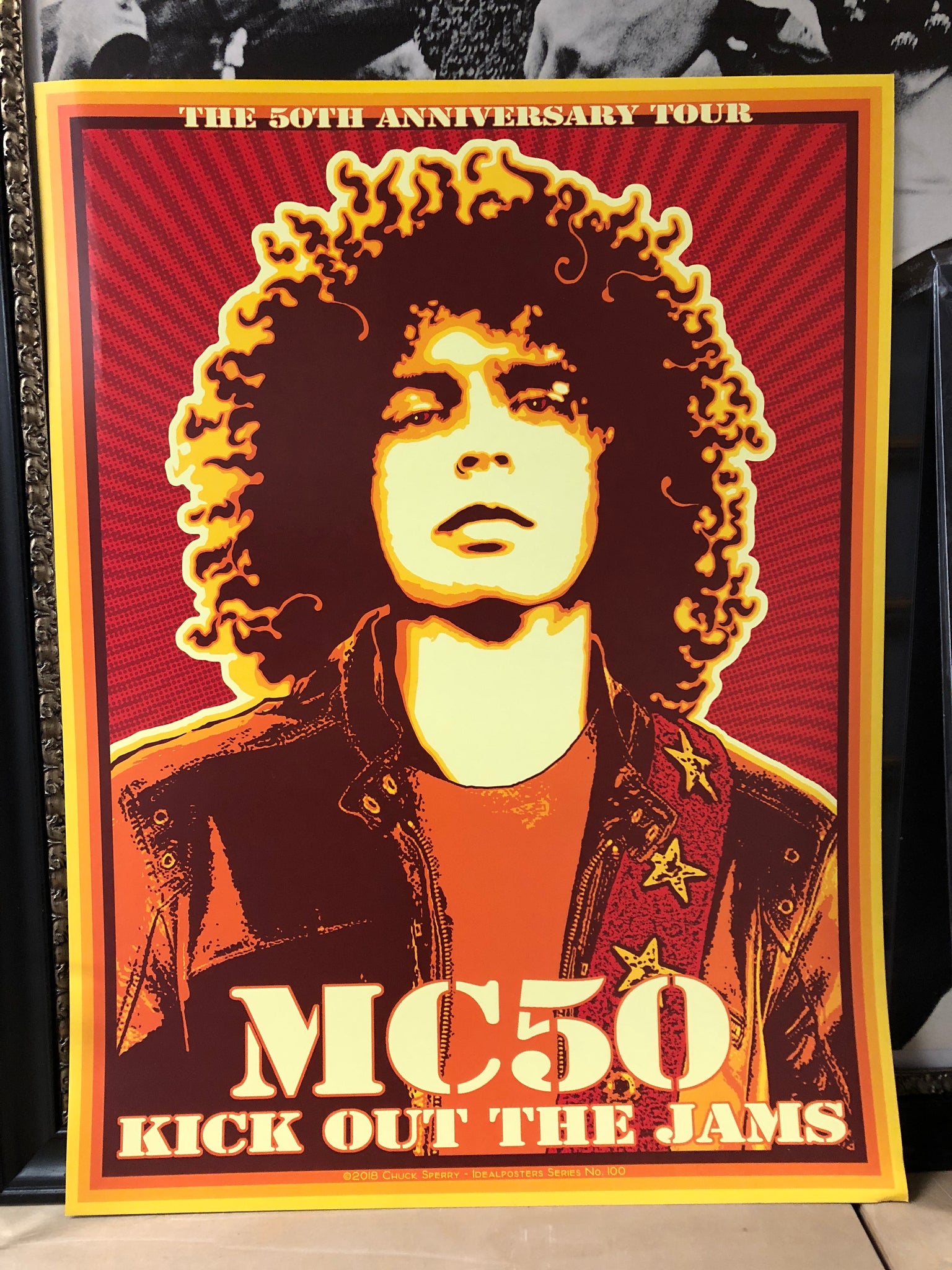 Signed Poster - MC50th Official Tour Poster by Chuck Sperry, 2018