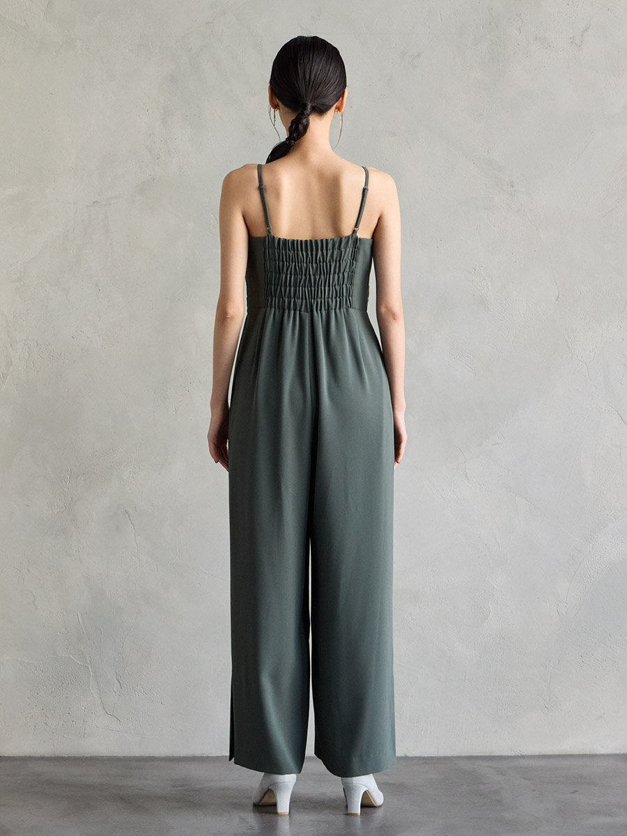 クロスデザインキャミソールオールインワン(S ブラック): AIMER | エメ