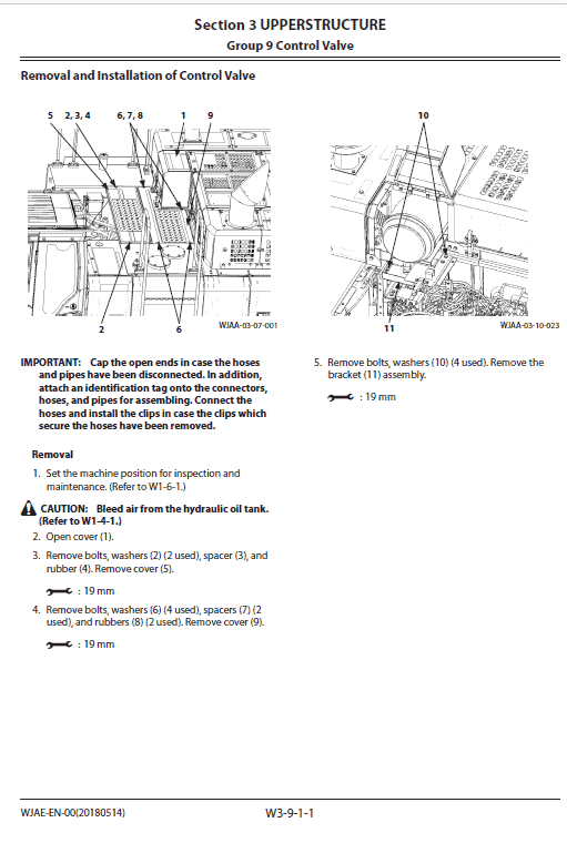 Hitachi ZX470-5A, ZX490LCH-5A and ZX530LCH-5A Excavator Service