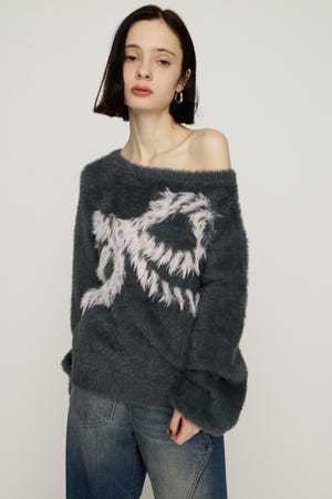 SLY | ONE SHOULDER RIBBON KNIT トップス (ニット ) |SHEL'TTER WEBSTORE