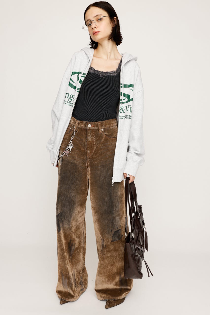 SLY | L／W VINTAGE FLOCKY DENIM パンツ (ストレート ) |SHEL'TTER