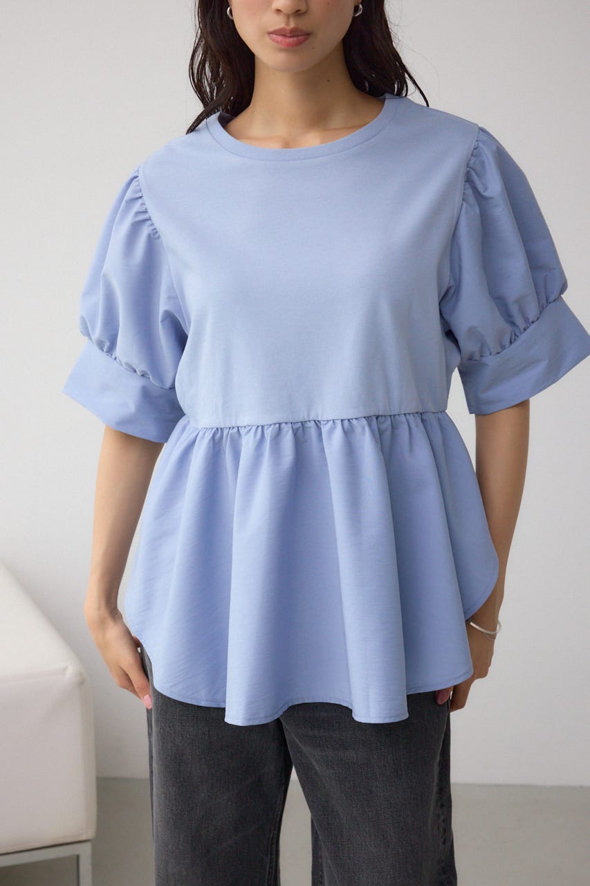 AZUL BY MOUSSY | 袖カフスペプラムトップス (チュニック・ロング