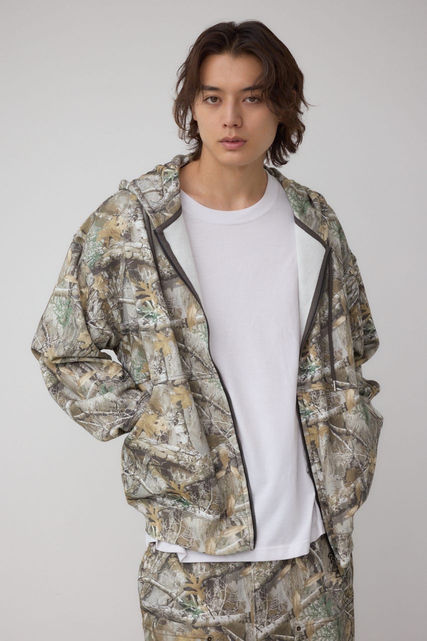 AZUL BY MOUSSY | ワイドシルエットZIPUPフーディー (スウェット