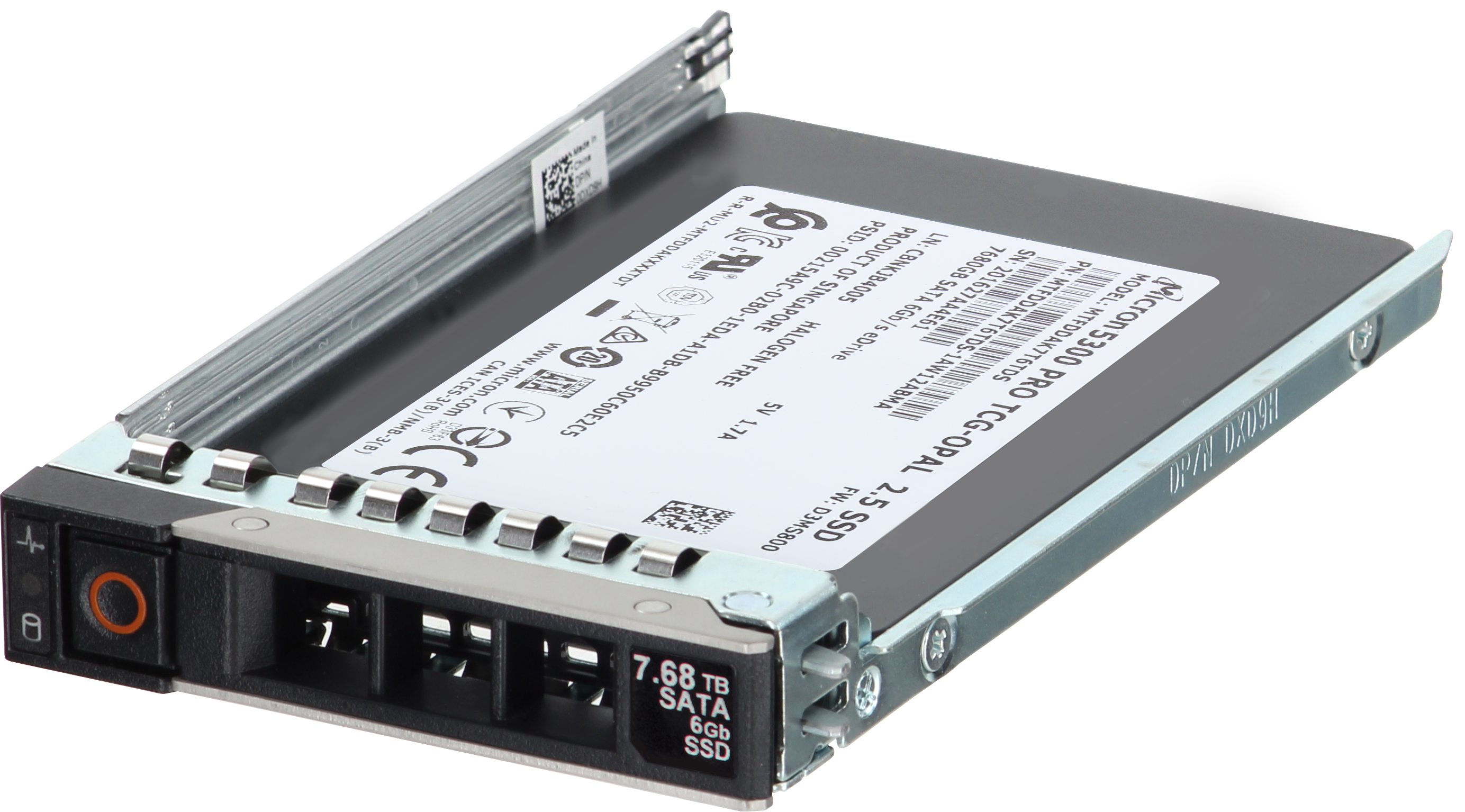 Dell 7.68TB 6Gbps SATA Read Intensive TLC SED OPAL 7mm 2.5 SSD