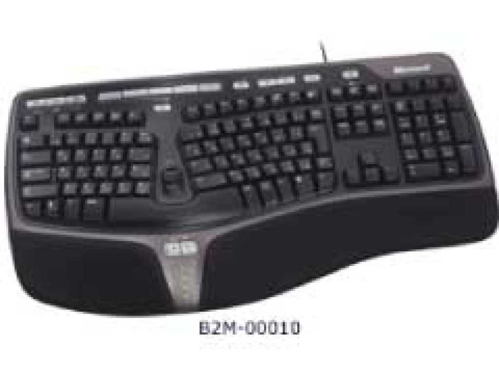 Microsoft Natural Ergonomic Keyboard 4000(B2M-00010) 手や腕を自然