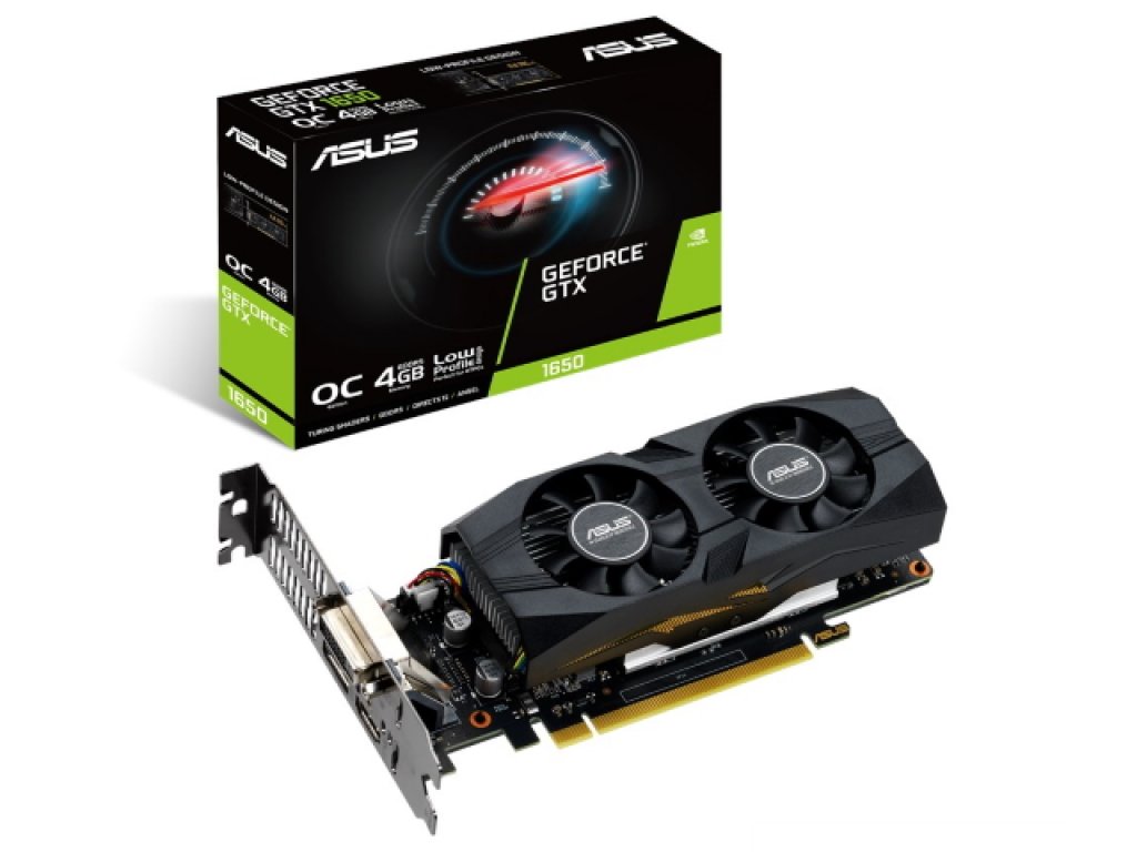 ASUSからロープロファイルでバックプレート付きGEFORCE GTX 1650 搭載