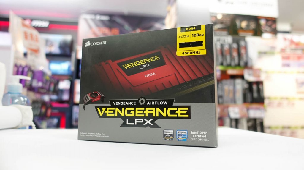 128GBのDDR4-4000 OCメモリー、32GBモジュールx4枚では過去最速