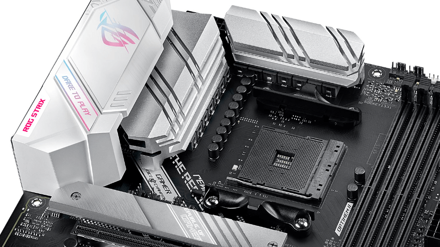 ASUS、ホワイトとシルバー基調のB550マザーボード「ROG STRIX B550-A