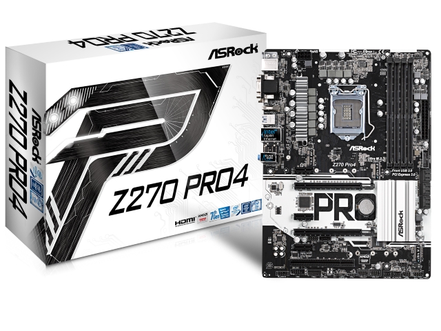 ASRock Z270 Pro4 インテル 200シリーズ LGA1151対応 intel Z270チップ