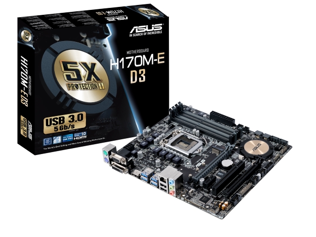 ASUS H170M-E D3 インテル 100シリーズ LGA1151対応 intel H170チップ