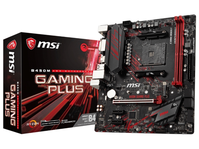 グラフィックボード・グラボ・ビデオカード MSI B450 GAMING PLUS +