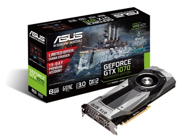 ASUS GTX1070-8G (GeForce GTX 1070 Founders Edition) GeForce GTX