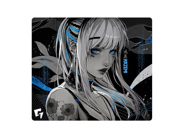 GLSSWRKS GLSSWRKS Kazemi Premium Glass Mousepad Blue 490x420mm