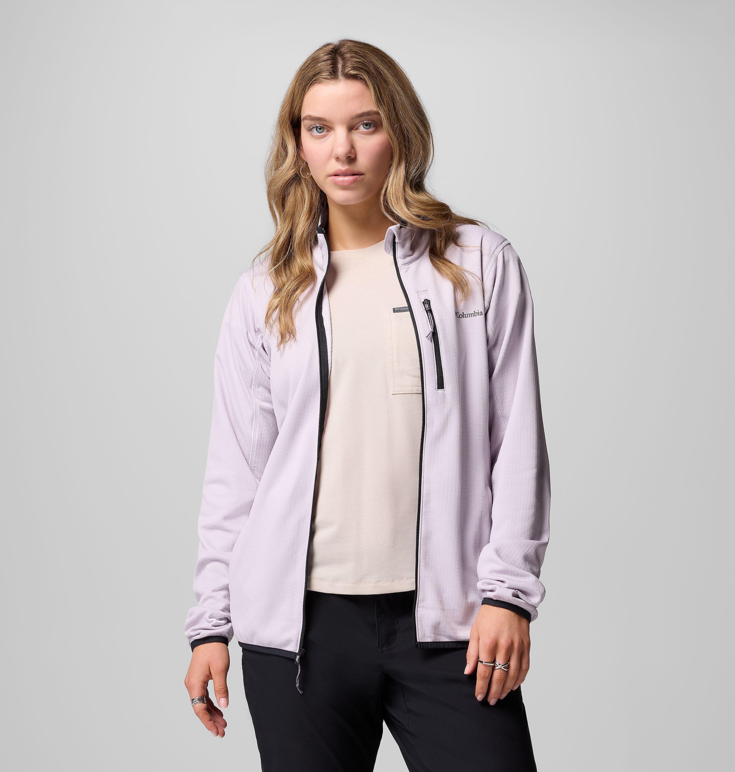 Women's Essential Hike Grid Fleece Full Zip Jacket | Columbia