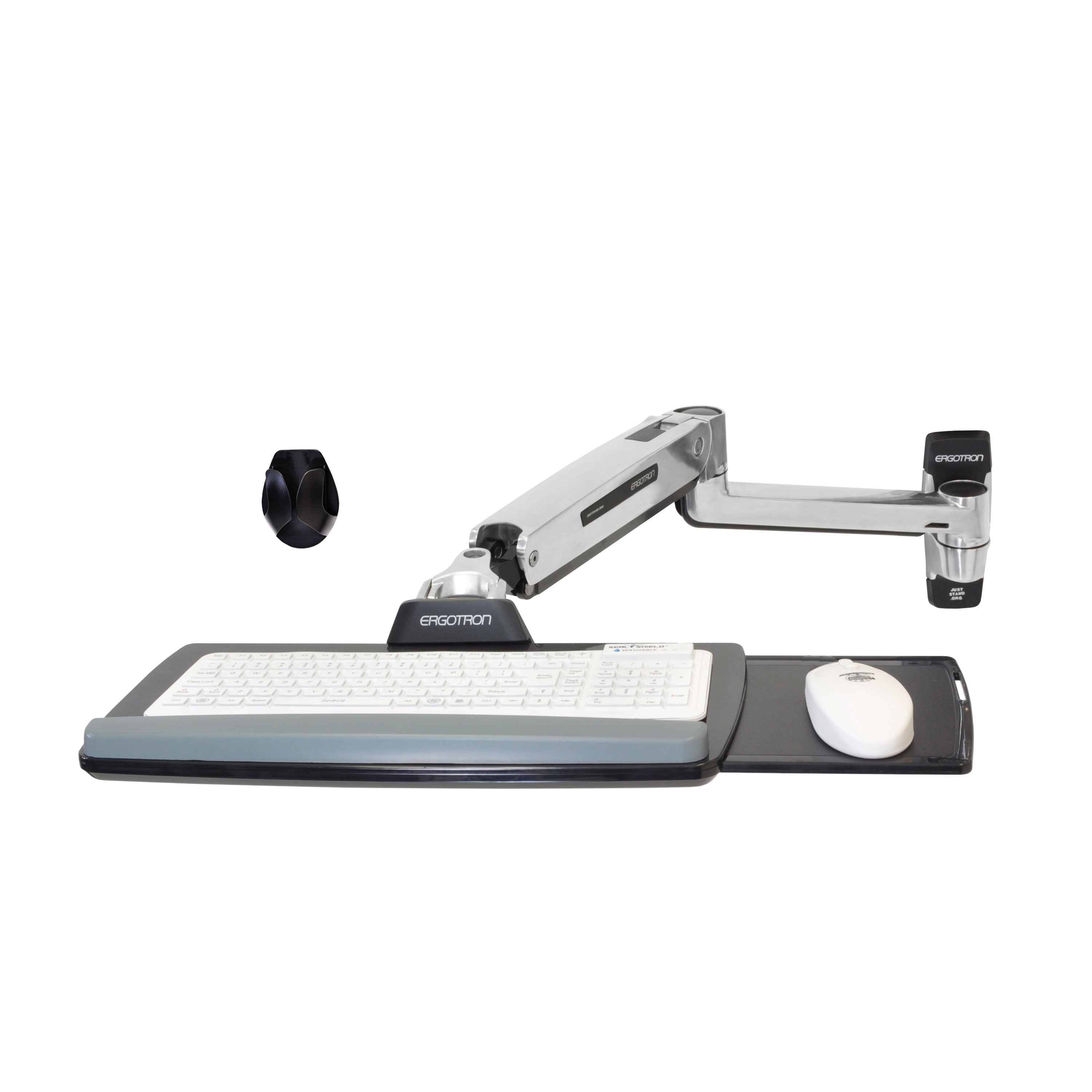 LX昇降式ウォールマウントキーボードアーム