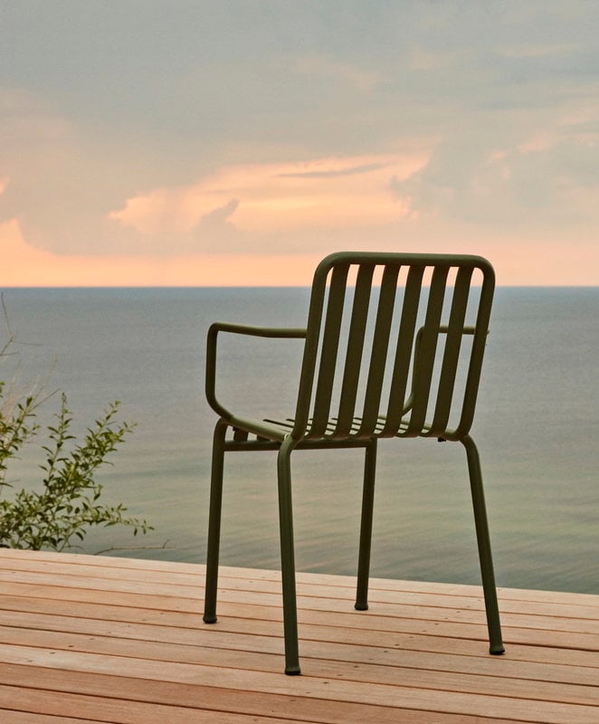 HAY Palissade armchair, olive | Finnish Design Shop