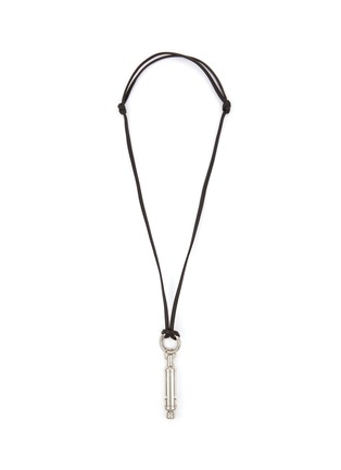 LEMAIRE | Acme Whistle Leather Silver Plated Brass Necklace | Men