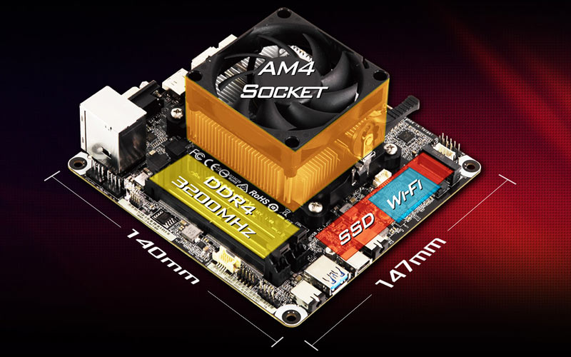 ASRock DeskMini X300 - Barebone PC - LDLC | Misericordia
