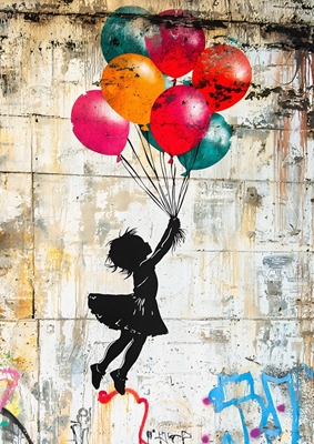 Balloon Escape Banksy Art posters & prints by Alex Morgan - Printler