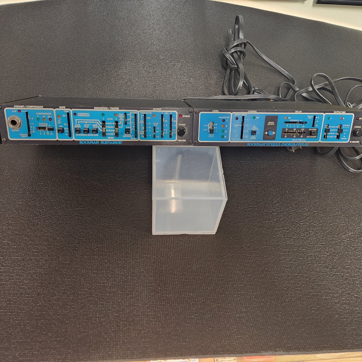 Sholtz Rockman-Sustainor Model 100 and Stereo Chorus 1980s Delay