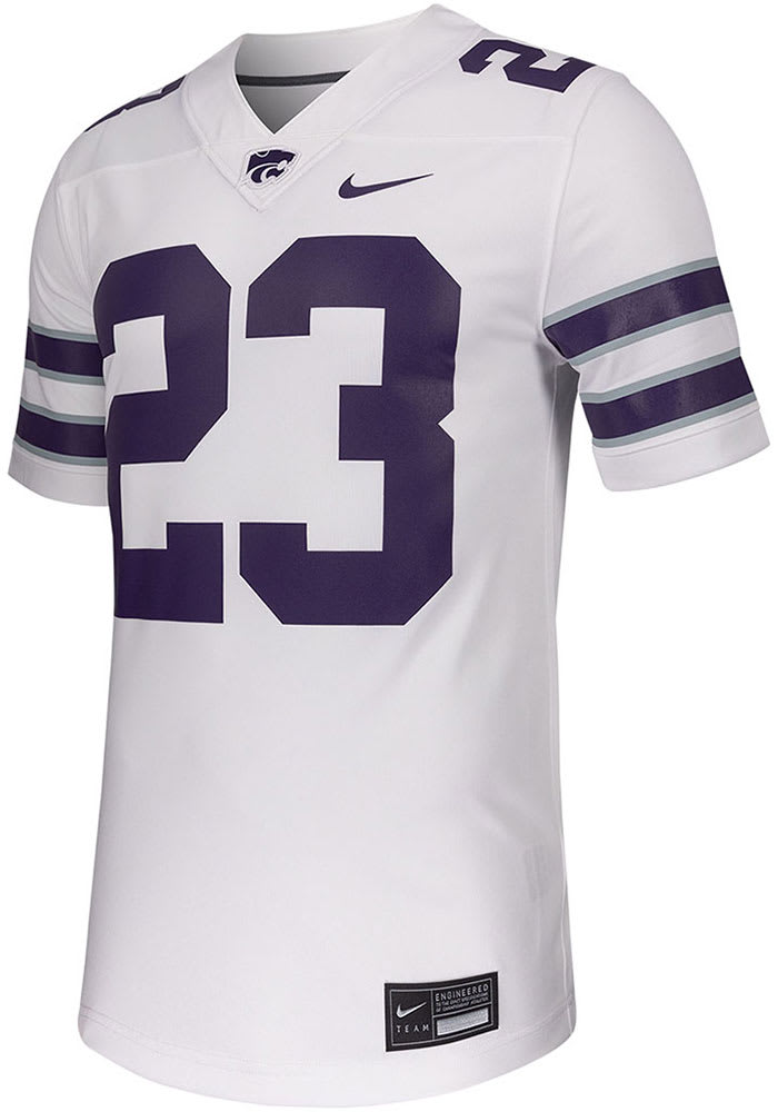 Nike Mens White K-State Wildcats Replica Game Jersey - 19862644