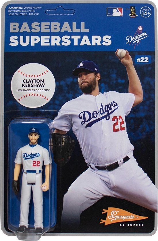 MLB Modern Wave 1: Los Angeles Dodgers - Clayton Kershaw 3.75 inch