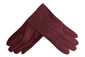 メンズ手袋◇スウェード◇ボルドー/BORDEAUX《カシミヤ》 – Merola