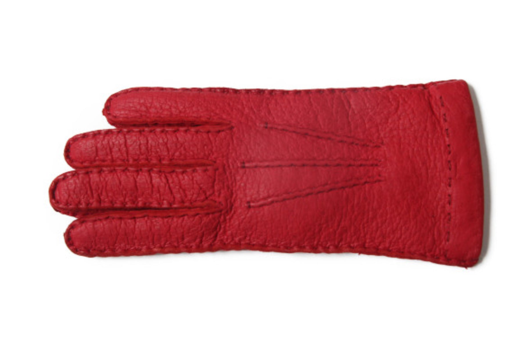 メンズ手袋◇ペッカリー◇レッド/ RED《カシミヤ》 – Merola