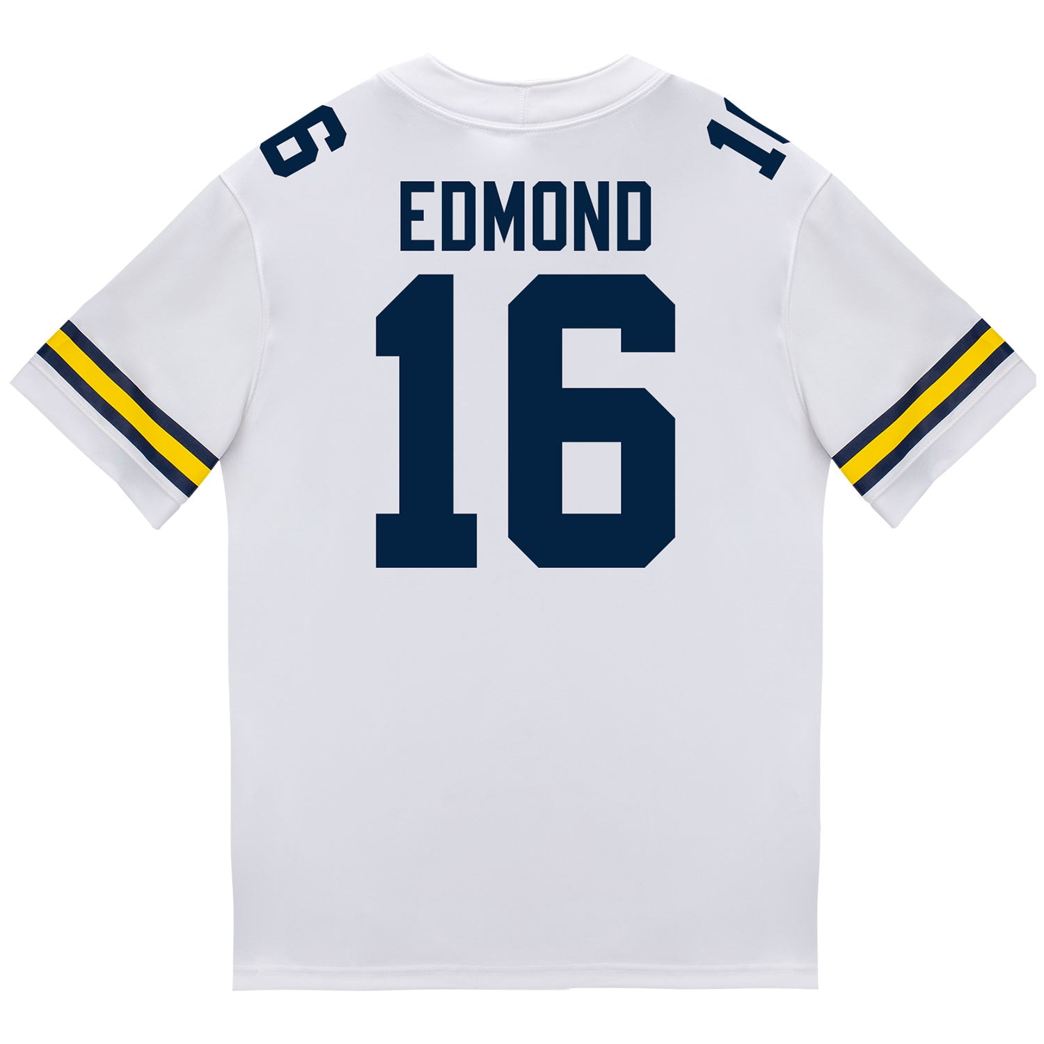 Michigan Wolverines #16 Jo'Ziah Edmond Student Athlete White