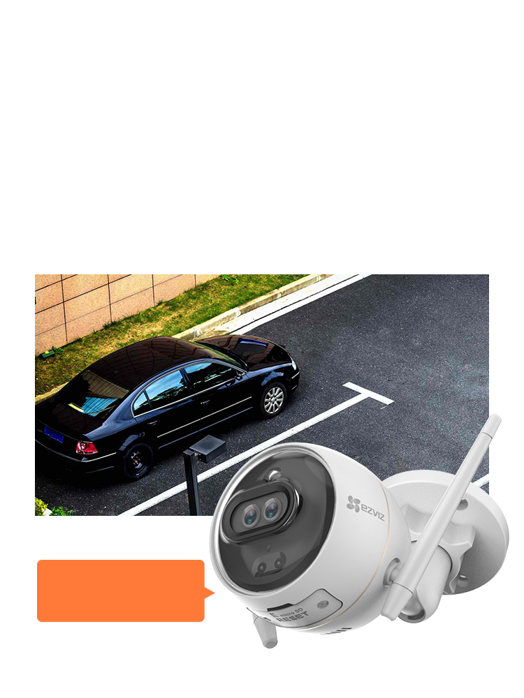 EZVIZ C3X - AI 搭載のデュアルレンズ Wi-Fi カメラ